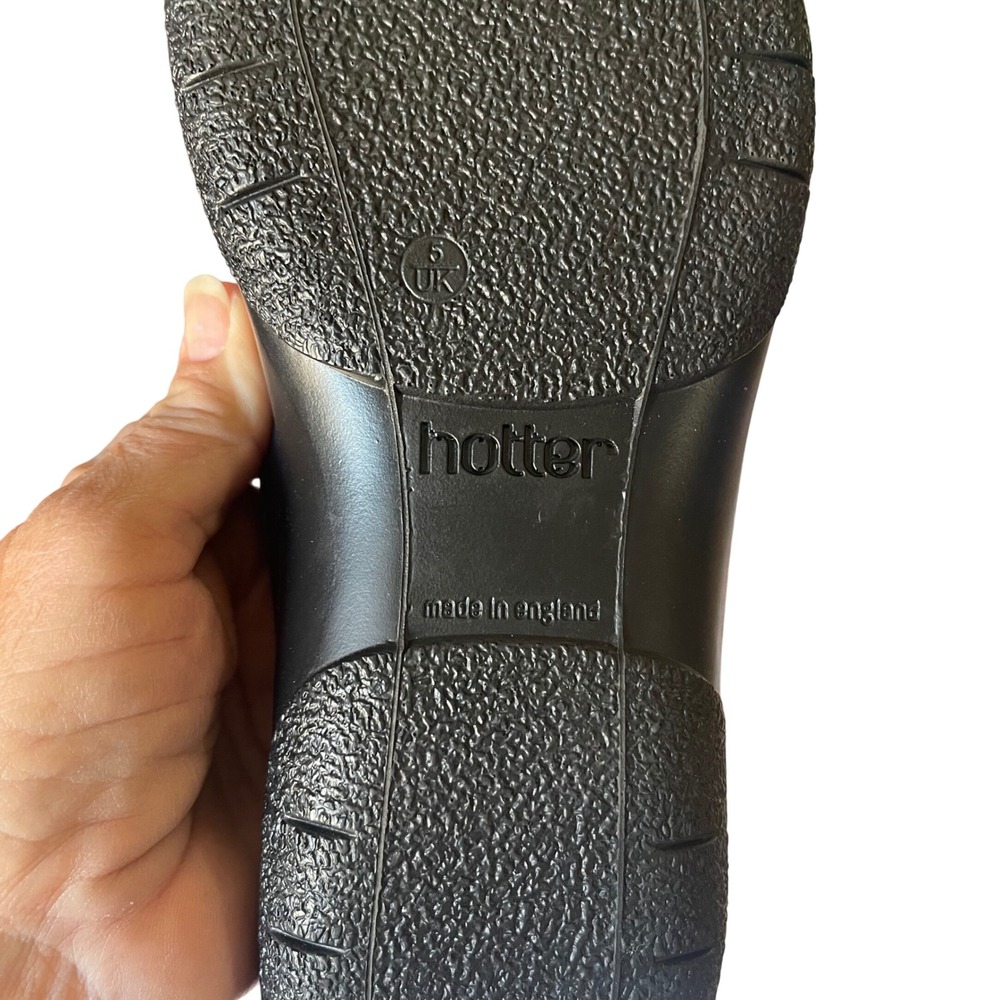 Hotter Comfort Concept Leather Mary Jane Shoes Comfort Walking Black US 7 - Picture 12 of 13
